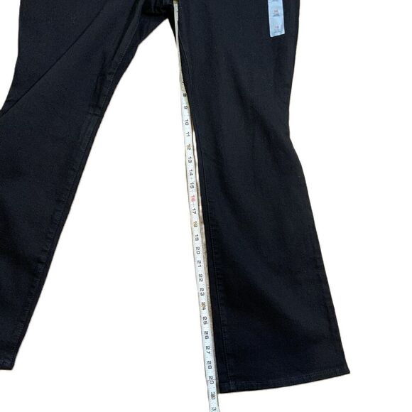 Old Navy Black Mid-Rise Kicker Boot-Cut Casual Academia Preppy Womens Pants 18 - Picture 5 of 15